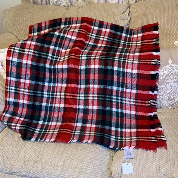 ❤️💚❤️NWT Charter Club Oversized Plaid Blanket Scarf - Picture 3 of 6